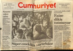 Cumhuriyet Gazetesi 9 Temmuz 1987 - ABD İle İran , Savaşın Eşiğinden Döndü GZ62208 - 1