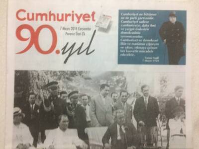 Cumhuriyet Gazetesi 90.Yıl Eki 7 Mayıs 2014 - 90 Yıllık Yolculuk GZ50383 - 1