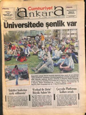 Cumhuriyet Gazetesi Ankara Eki 29 Nisan 2005 - Çaldıran Ve Kamilocak Mahalleleri Yağmura Teslim GZ113402 - 1