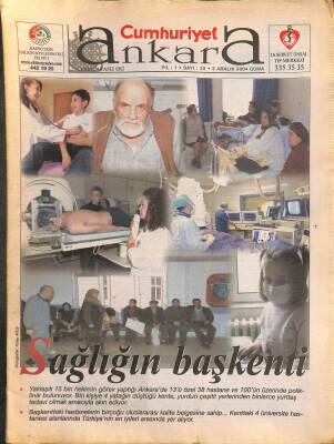 Cumhuriyet Gazetesi Ankara Eki 3 Aralık 2004 - İnönünün Başucundaki Yazı GZ113400 - 1