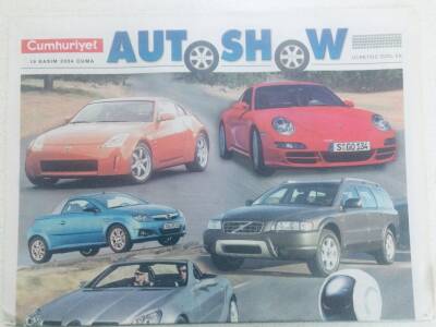 Cumhuriyet Gazetesi Auto Eki 19 Kasım 2004 - Otomobiller Şova Çıkıyor GZ40502 - 1