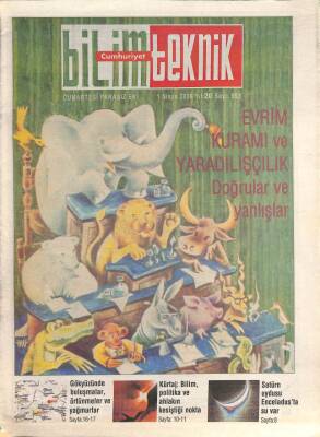 Cumhuriyet Gazetesi Bilim Teknik Eki 1 Nisan 2006 - Evrim Kuramı Ve Yaradılışçılık , Doğrular Ve Yanlışlar GZ96482 - 1