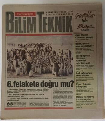 Cumhuriyet Gazetesi Bilim Teknik Eki 10 Mart 1990 - Parisin Göbeğinde Okyanus Parkı - GZ16280 - 1
