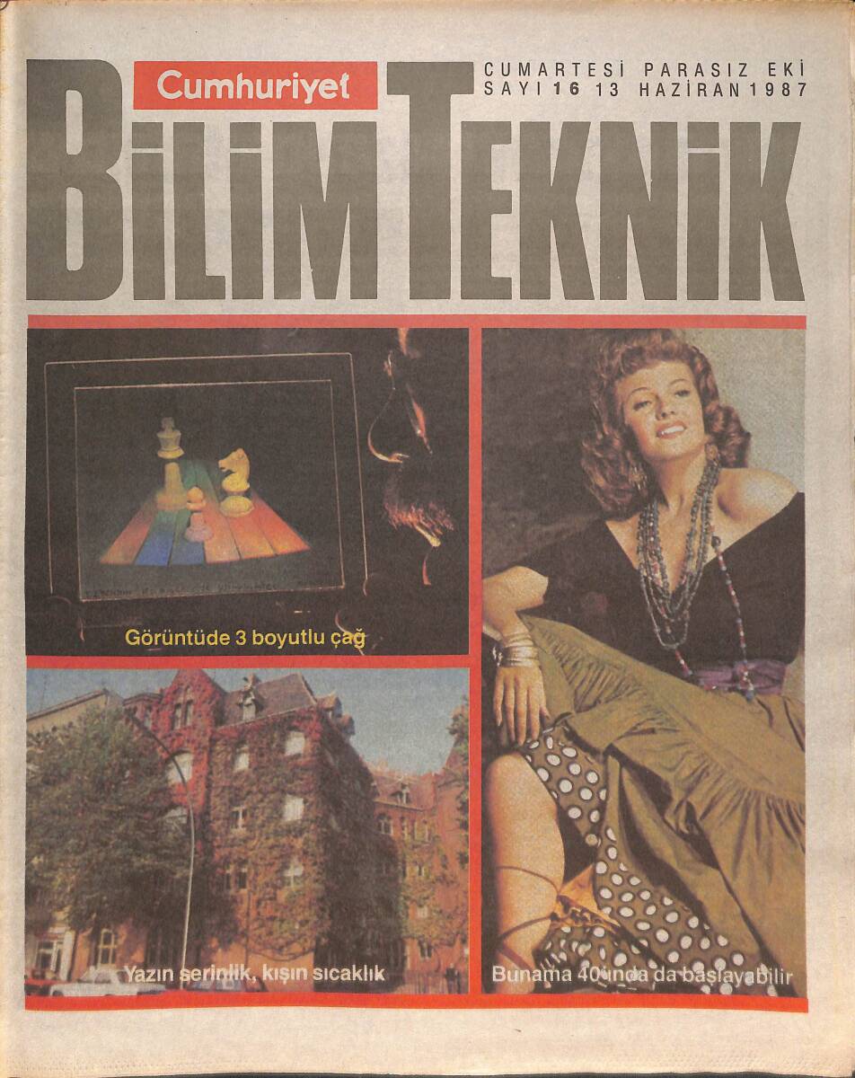 Cumhuriyet Gazetesi Bilim Teknik Eki 13 Haziran 1987 - Bunama 40 Yaşında Başlayabilir - Bahama Flamingolarının Yaşama Sevinci GZ137345 - 1