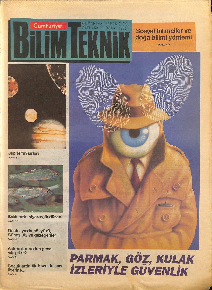 Cumhuriyet Gazetesi Bilim Teknik Eki 13 Ocak 1996 - Jüpiter'in Sırları - Range-Rover Hem Sağlam Hem Konforlu GZ155634 - 1