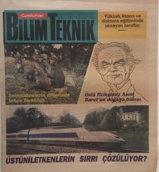 Cumhuriyet Gazetesi Bilim Teknik Eki 14 Ocak 1995 - Ünlü Fizikçimiz Asım Barutun Doğaya Bakışı GZ16388 - 1