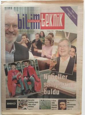 Cumhuriyet Gazetesi Bilim Teknik Eki 15 Ekim 2005 - Nobeller Sahiplerini Buldu - GZ20211 - 1