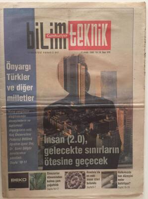 Cumhuriyet Gazetesi Bilim Teknik Eki 17 Aralık 2005 - Önyargı Türkler Ve Diğer Milletler GZ26228 - 1