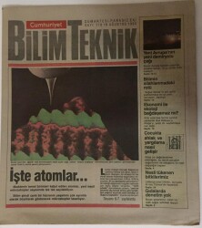 Cumhuriyet Gazetesi Bilim Teknik Eki 18 Ağustos 1990 - Atomlar Yeni Nesil Mikroskoplar Sayesinde Tek Tek Sayılabiliyor , Yeni Avrupanın Yeni Demiryolu Çağı - GZ16312 - 2