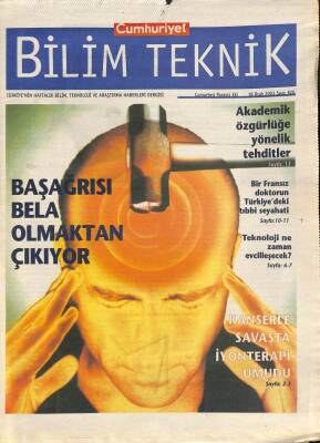 Cumhuriyet Gazetesi Bilim Teknik Eki 18 Ocak 2003 - Bir Fransız Doktorun Türkiyedeki Tıbbi Seyehati GZ109376 - 1