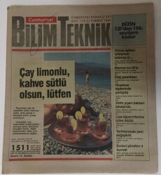 Cumhuriyet Gazetesi Bilim Teknik Eki 21 Temmuz 1990 - Çay Limonlu , Kahve Sütlü İOlsun, Astro - Ressamların Babası Lucien Rudaux - GZ16310 - 2