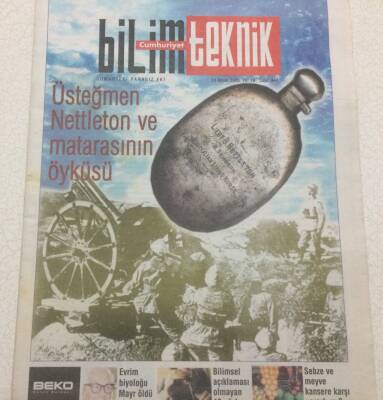 Cumhuriyet Gazetesi Bilim Teknik Eki 23 Nisan 2005 - Üsteğmen Nettleton Ve Matarasının Öyküsü GZ48601 - 1