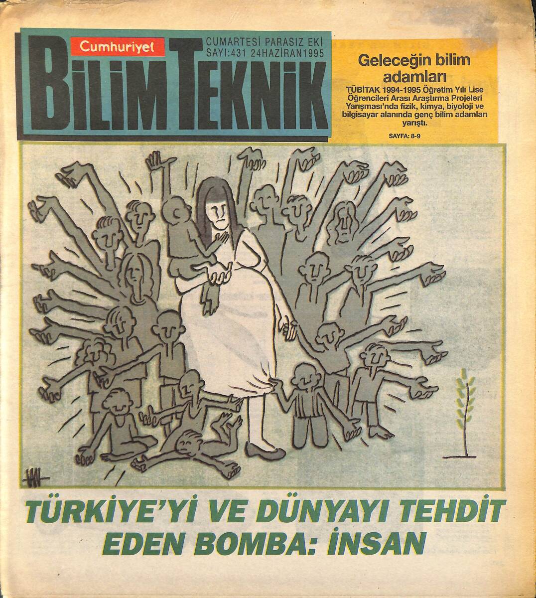 Cumhuriyet Gazetesi Bilim Teknik Eki 24 Haziran 1995 - ODTÜ Biyoloji Bölümünde Yeni Olanaklar GZ155671 - 1