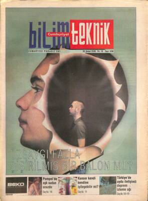 Cumhuriyet Gazetesi Bilim Teknik Eki 26 Şubat 2005 - Türkiyede Uydu İletişimli Deprem İzleme Ağı GZ96527 - 1