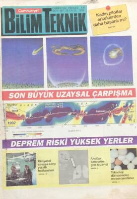 Cumhuriyet Gazetesi Bilim Teknik Eki 28 Eylül 1996 Deprem Riski Yüksek Yerler GZ30974 - 1