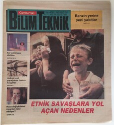 Cumhuriyet Gazetesi Bilim Teknik Eki 28 Ocak 1995 - Etnik Savaşlara Yol Açan Nedenler GZ16598 - 1
