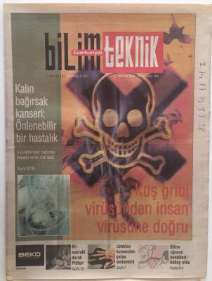 Cumhuriyet Gazetesi Bilim Teknik Eki 28 Ocak 2006 - Kuş Gribi Virüsünden İnsan Virüsüne Doğru GZ28434 - 1