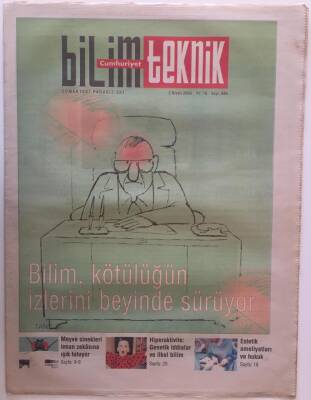 Cumhuriyet Gazetesi Bilim Teknik Eki 3 Nisan 2004 - Bilim , Kötülüğün İzlerini Beyinde Sürüyor GZ20274 - 1