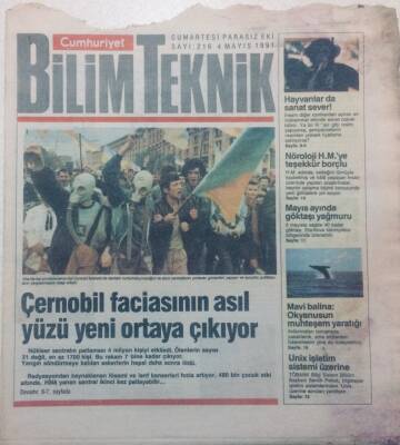 Cumhuriyet Gazetesi Bilim Teknik Eki - 4 Mayıs 1991 - Çernobil Faciasının Asıl Yüzü Yeni Ortaya Çıkıyor GZ46613 - 1
