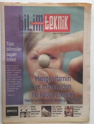 Cumhuriyet Gazetesi Bilim Teknik Eki 4 Şubat 2006 - Türk Bilimciler Başarı Listesi .. GZ28432 - 1