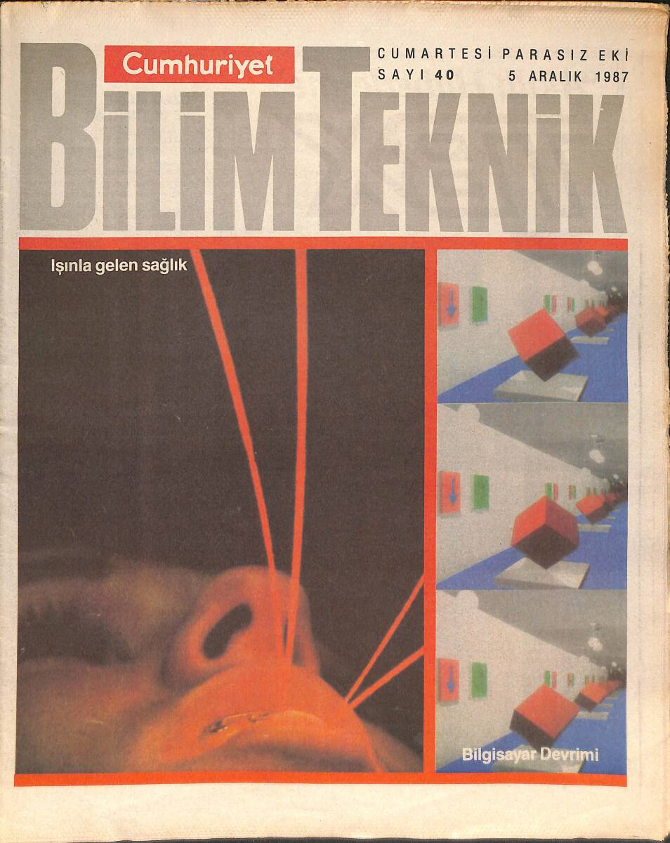 Cumhuriyet Gazetesi Bilim Teknik Eki 5 Aralık 1987 - Aralıkta Takımyıldızlar - Amalgam Dolgular Zararlı Mı GZ137362 - 1