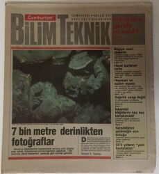 Cumhuriyet Gazetesi Bilim Teknik Eki 7 Nisan 1990 - 7 Bin Metre Derinlikten Fotoğraflar - GZ16287 - 1