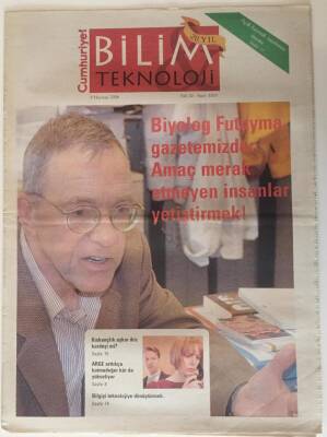 Cumhuriyet Gazetesi Bilim Teknik Eki 9 Haziran 2006 - Biyolog Futuyma Gazetemizde Amaç Merak Etmeyen İnsanlar Yetiştirmek ! GZ20139 - 1
