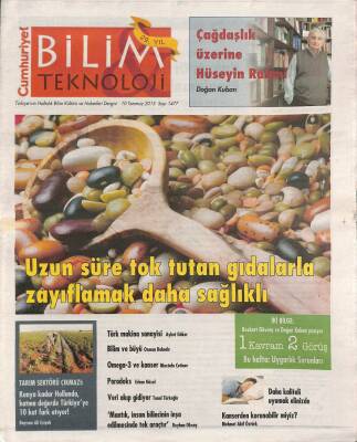 Cumhuriyet Gazetesi Bilim Teknoloji Eki 10 Temmuz 2015 - Tarım Sektörü Çıkmazı Konya Kadar Hollanda , Katma Değerde Türkiyeye 10 Kat Fark Atıyor ! GZ94864 - 1