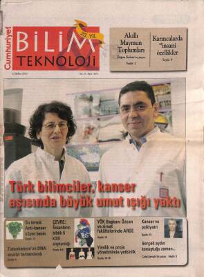Cumhuriyet Gazetesi Bilim Teknoloji Eki 12 Şubat 2010 - Türk Bilimciler , Kanser Aşısında Büyük Umut Işığı Yaktı GZ94877 - 1
