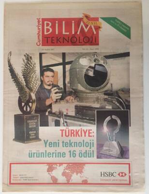 Cumhuriyet Gazetesi Bilim Teknoloji Eki 14 Aralık 2007 - Türkiye Yeni Teknoloji Ürünlerine 16 Ödül GZ20102 - 1