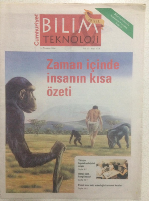 Cumhuriyet Gazetesi Bilim Teknoloji Eki 14 Temmuz 2006 - Zaman İçinde İnsanın Kısa Özeti GZ24242 - 1