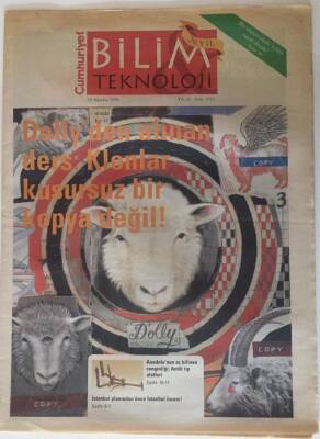 Cumhuriyet Gazetesi Bilim Teknoloji Eki 18 Ağustos 2006 - Dollyden Alınan DersKlonları Kusursuz Bir Kopya Değil ! GZ20131 - 1