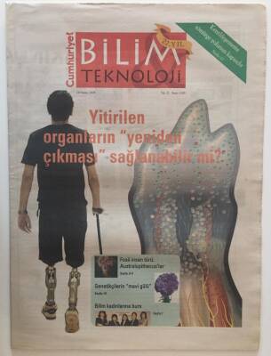 Cumhuriyet Gazetesi Bilim Teknoloji Eki 18 Nisan 2008 - Yitirilen Organların Yeniden Çıkması Sağlanabilir Mi? - GZ20247 - 1