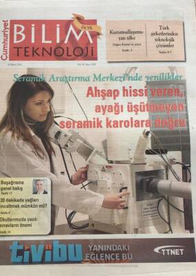 Cumhuriyet Gazetesi Bilim Teknoloji Eki 19 Mart 2010-Kurumsallaşamayan Ülke GZ45253 - 1