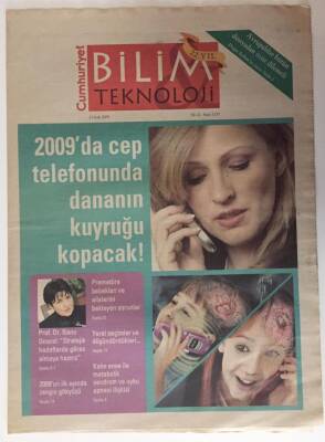 Cumhuriyet Gazetesi Bilim Teknoloji Eki 2 Ocak 2009 - 2009 da Cep Telefonunda Dananın Kuyruğu Kopacak - GZ16226 - 2