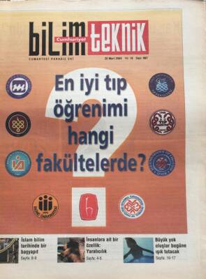 Cumhuriyet Gazetesi Bilim Teknoloji Eki 20 Mart 2004-İslam Bilim Tarihinde Bir Başyapıt GZ45258 - 2