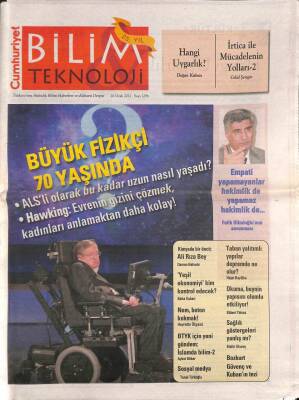 Cumhuriyet Gazetesi Bilim Teknoloji Eki 20 Ocak 2012 - Büyük Fizikçi Hawking 70 Yaşında - Sağlık Göstergeleri Yanlış Mı ? GZ96042 - 1