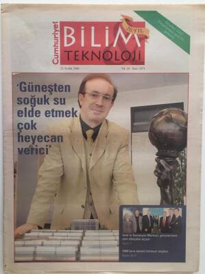 Cumhuriyet Gazetesi Bilim Teknoloji Eki 22 Aralık 2006 - Güneşten Soğuk Su Elde Etmek Çok Heyecan Verici ... GZ28440 - 1