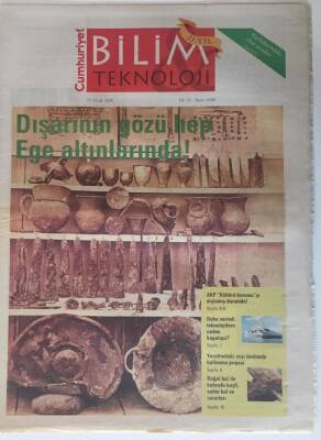 Cumhuriyet Gazetesi Bilim Teknoloji Eki 25 Ocak 2008 - Dışarının Gözü Hep Ege Altınlarında ! GZ20106 - 1