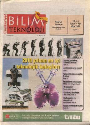 Cumhuriyet Gazetesi Bilim Teknoloji Eki 26 Kasım 2010 - Harf Devrimi Ve Demokrasi - Antimadde Neye Yarar ? GZ109374 - 1