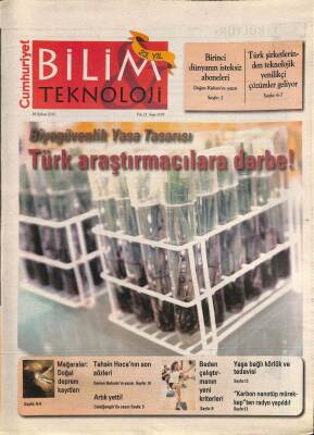 Cumhuriyet Gazetesi Bilim Teknoloji Eki 26 Şubat 2010 - Biyogüvenlik Yasa Tasarısı , Türk Araştırmacılara Darbe ! - Mağaralar Doğal Deprem Kayıtları GZ109379 - 1