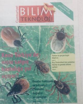 Cumhuriyet Gazetesi Bilim Teknoloji Eki - 27 Haziran 2008 - Kene Türkiyede Niçin Salgın Hastalığa Yol Açıyor? GZ46611 - 1
