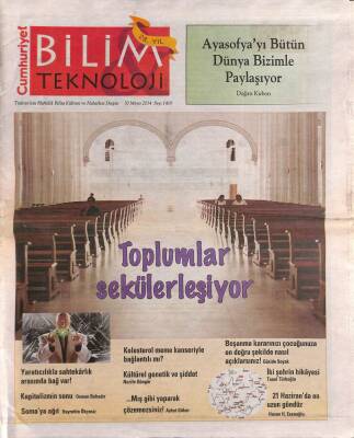 Cumhuriyet Gazetesi Bilim Teknoloji Eki 30 Mayıs 2014 - Kültürel Genetik Ve Şiddet - Osman Bahadır Kapitalizmin Sonu GZ96031 - 1