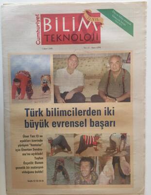 Cumhuriyet Gazetesi Bilim Teknoloji Eki 7 Mart 2008 - Türk Bilimcilerden İki Büyük Evrensel Başarı Üner Tan , Tayfun Özçelik - GZ20240 - 1