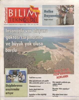 Cumhuriyet Gazetesi Bilim Teknoloji Eki 9 Ekim 2015 - İnsanoğlu Var Oluşunu Göktaşı Çarpmasına Ve Büyük Yok Oluşa Borçlu GZ94873 - 1