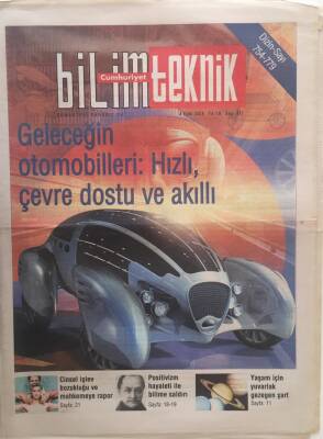 Cumhuriyet Gazetesi Bilim Ve Teknik Eki 4 Eylül 2004 - Geleceğin Otomobilleri Hızlı Çevre Dostu Ve Akıllı - GZ20262 - 1