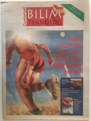 Cumhuriyet Gazetesi Bilim Ve Teknoloji Eki 7 Eylül 2007 - Üstün Sporcuları Diğerinden Farklı Kılan Süper Genler Var Mı ? - GZ20226 - 1