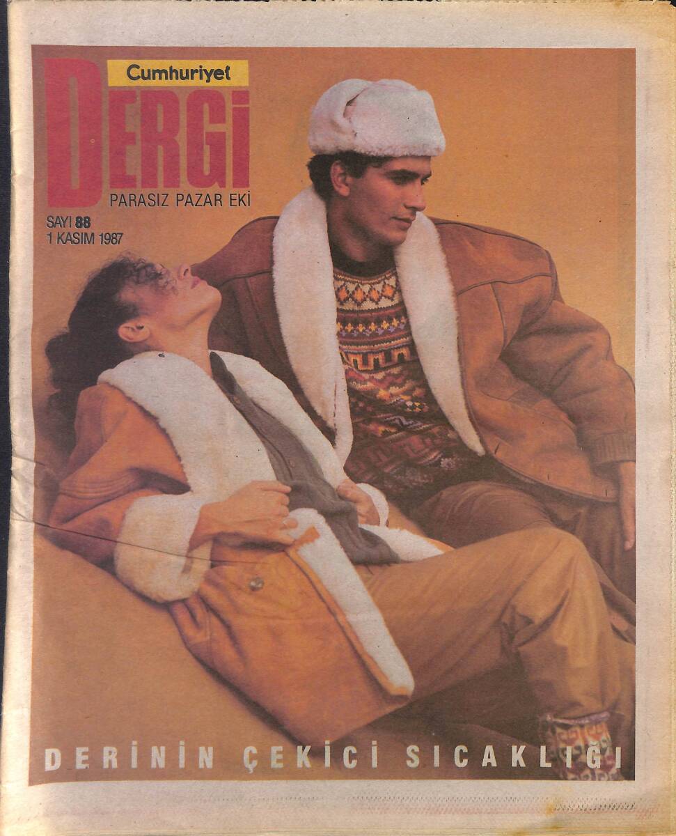 Cumhuriyet Gazetesi Dergi Eki 1 Kasım 1987 - Kapalıçarşı'nın Hanları - Pakdemirli Ve Barutçu GZ154016 - 1
