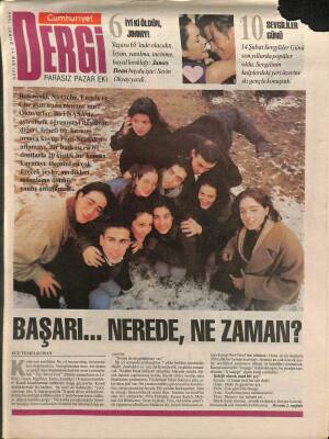 Cumhuriyet Gazetesi Dergi Eki 11 Şubat 1996 - Başarı...Nerede,Ne Zaman ? - Kahramanlarıyla Aramızda Yaşıyor Aziz Nesin GZ96645 - 1