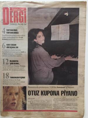 Cumhuriyet Gazetesi Dergi Eki 12 Kasım 1995 - Otuz Kupona Piyano GZ25073 - 1